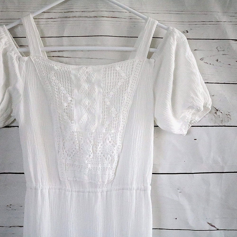 Long White Bohemian Dress